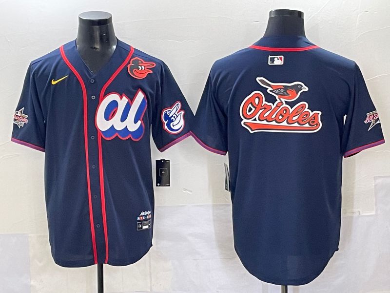 Men 2025 Baltimore Orioles Blank Drak Blue All star Nike MLB Jersey style 04->baltimore orioles->MLB Jersey